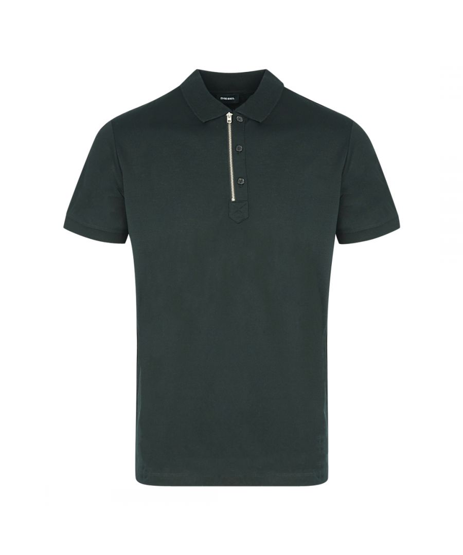 Diesel T-Hart-Embro Black Polo Shirt