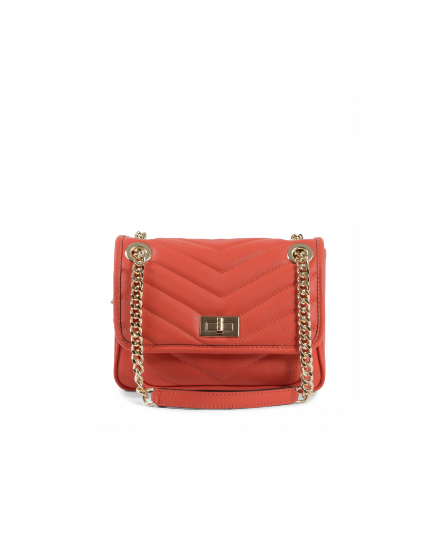 By: 19V69 Italia- Details: 10507 SAUVAGE CORALLO- Color: Coral - Composition: 100% LEATHER - Measures: 22x16x13 cm - Made: ITALY - Season: All Seasons