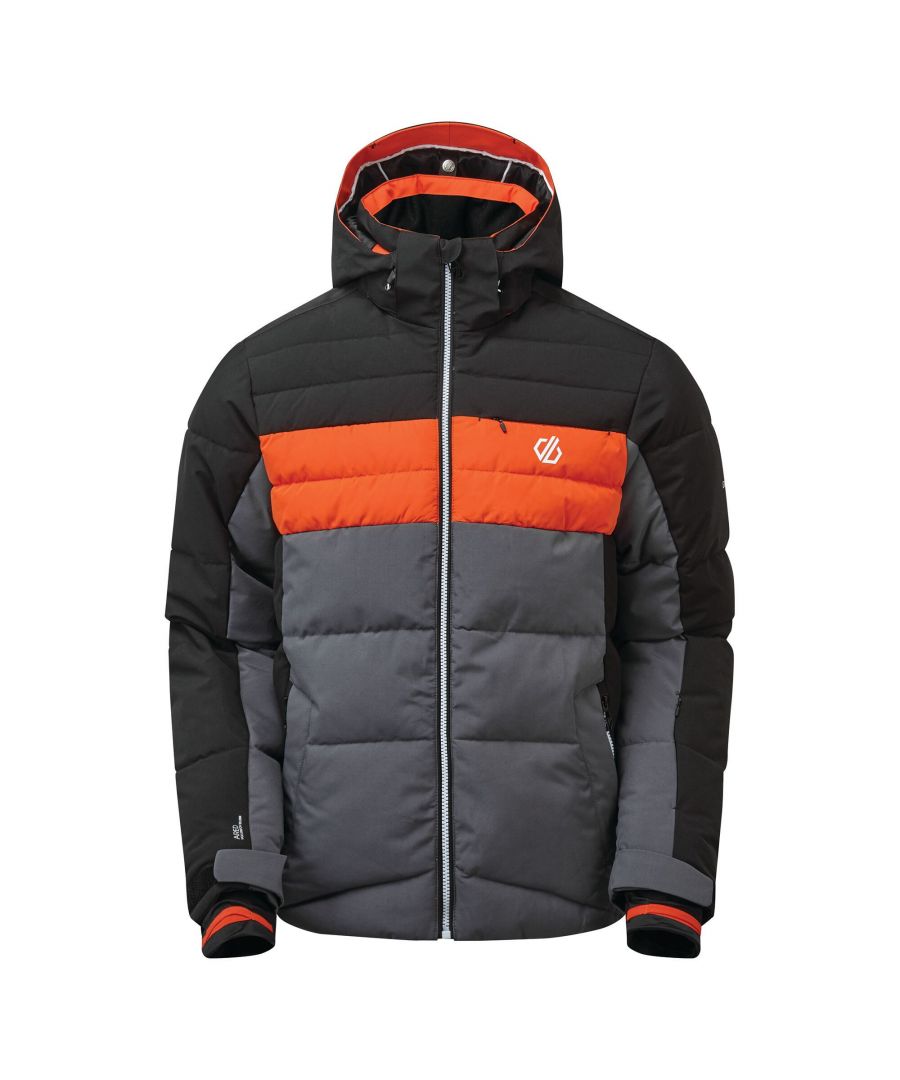 Materiaal: 100% polyester. Ontwerp: Kleurenblok, gewatteerd. Ademend, High-loft Isolatie, Netwerkpanelen, Shockcord Hem, Sneeuwrok, Rek, Geventileerd, Waterafstotend. Stoftechnologie: Vierwegsrekking. Manchet: Verstelbaar. Halslijn: Collared. Mouwtype: Met lange mouwen. Functies van de kap: Aanpasbaar. Zakken: 1 borstzak, 2 zakken met rits, skipaszak, 2 interne zakken, interne zakken met rits, opbergzak. Bevestiging: Volledige ritssluiting.