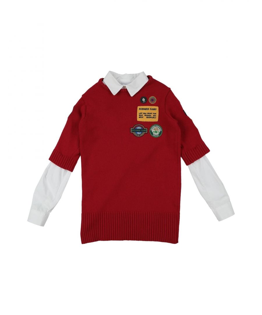 Image for Stella Jean Girls' Kids’ Dress Merinos Wool in Red