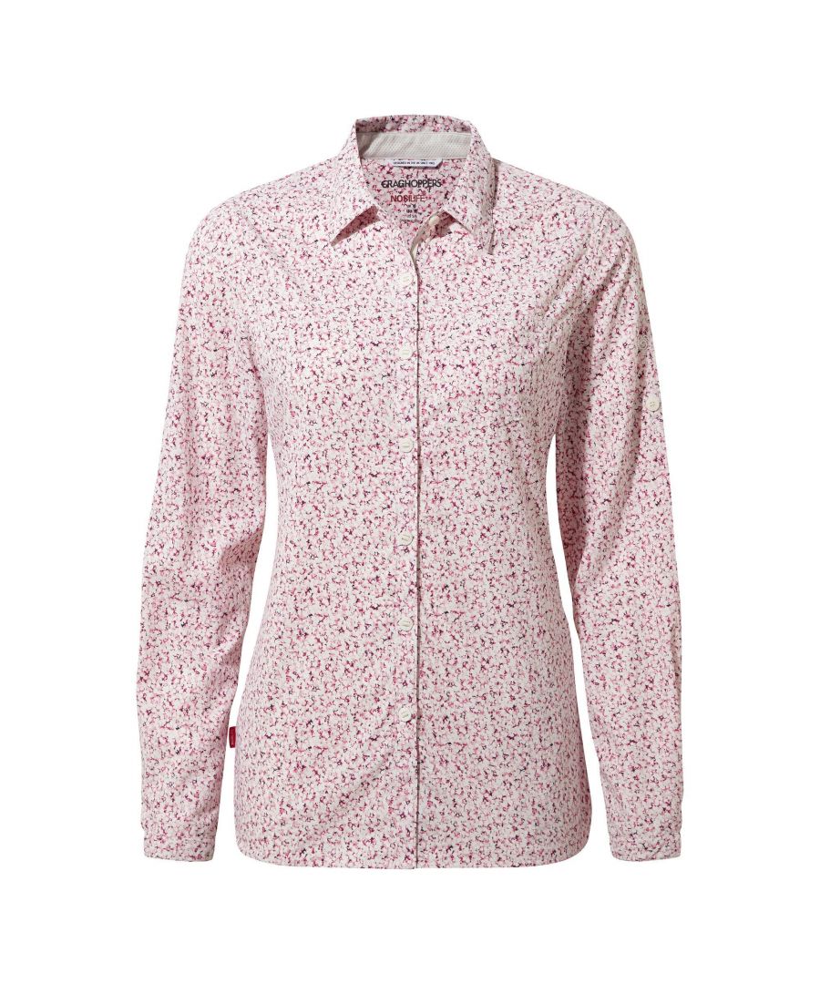 Craghoppers Womens/Ladies Fara Long-Sleeved Shirt (10 UK) (Raspberry)