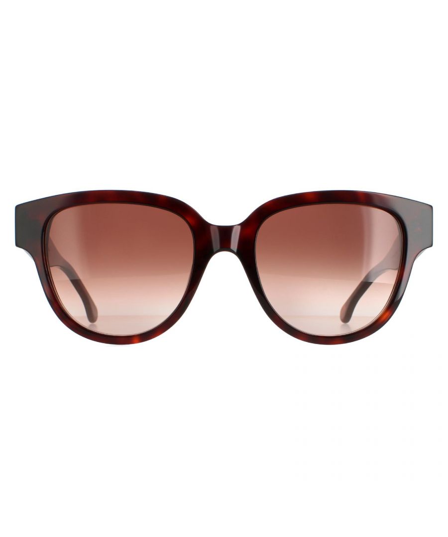 Paul Smith Round Womens Dark Turtle Brown Gradient PSSN047 Darcy  Sunglasses are a stylish round style crafted from lightweight acetate. The Paul Smith logo features on the temples for brand authenticity.