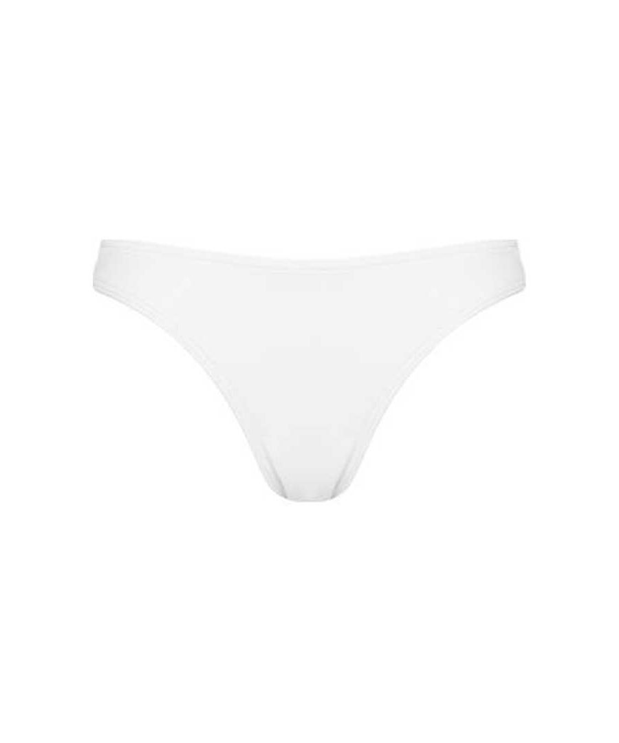 Figleaves Rene Bikini Bottom, fully lined sitting on the hips. This bikini brief offers moderate coverage.