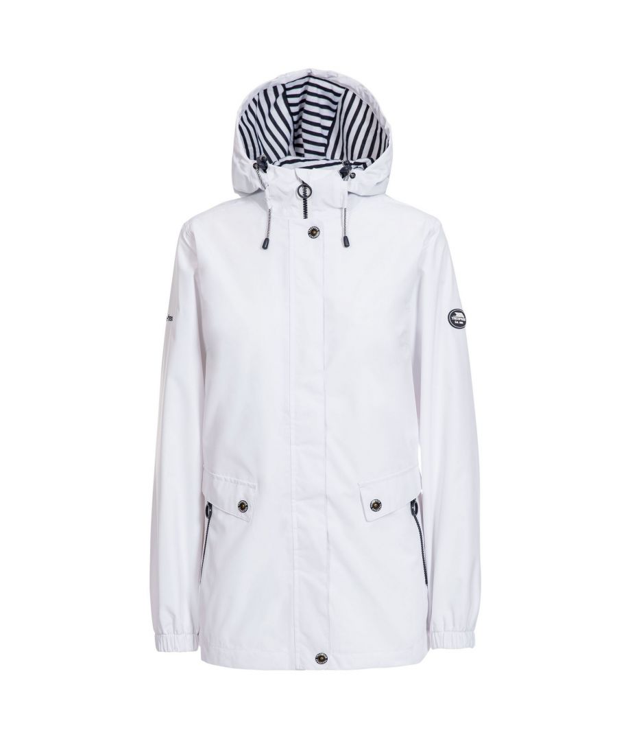 Image for Trespass Womens/Ladies Flourish Waterproof Jacket (White)