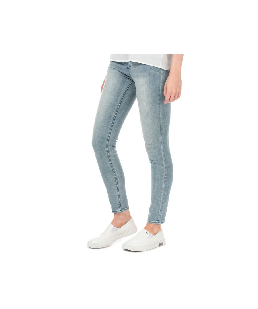 Image for Women's Armani Exchange J01 Super Skinny Jeans in Light Blue