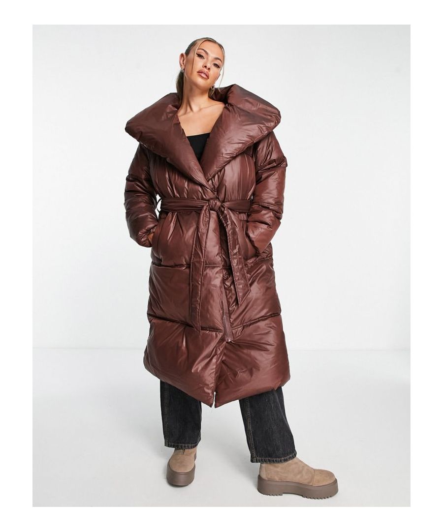 Coats by Missguided Throw-on appeal Spread collar Zip fastening Belted waist Side pockets Regular fit  Sold By: Asos