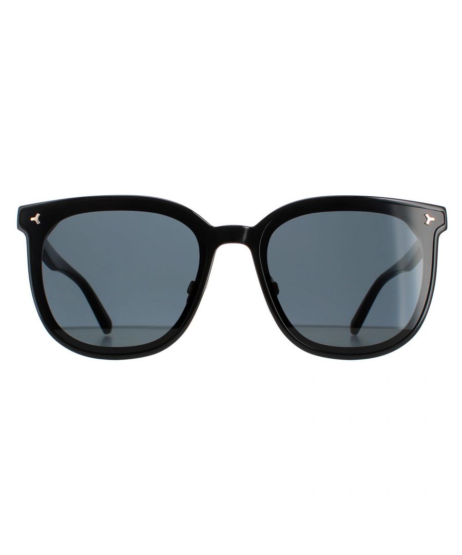 Bally Cat Eye Womens Black Grey Mirrored BY0044-K  BY0044-K are a sleek round style crafted from lightweight acetate . Adjustable nose pads ensure a personalised fit. Bally's logo embellishes the slender temples for brand recognition.