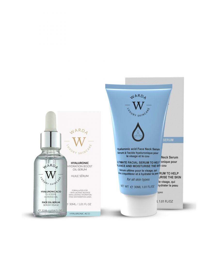 Discover hydrated soft glowing skin with this set.  Absorbs quickly to instantly replenish and nourish your complexion with Hyaluronic acid, Pomegranate extract, Glycerin and Almond oil. The revitalising formula helps to smooth the appearance of fine lines and wrinkles, restoring a youthful-looking glow without appearing greasy.