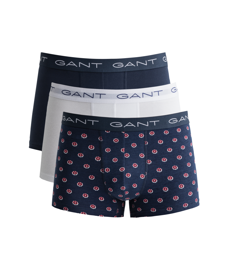 Gant Micro Print Trunk Menâ€™s 3 Pack