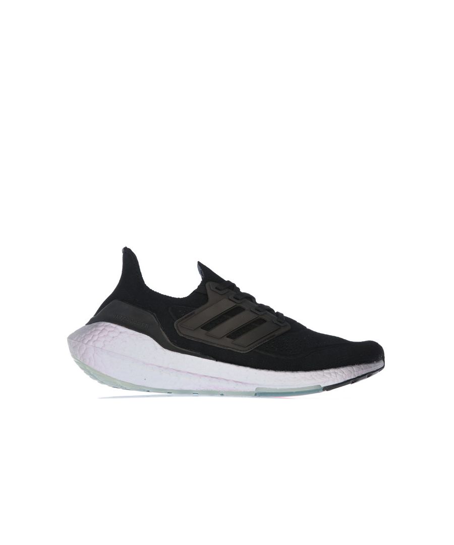 adidas Womenss Ultraboost 21 Running Shoes in Black Textile - Size UK 4