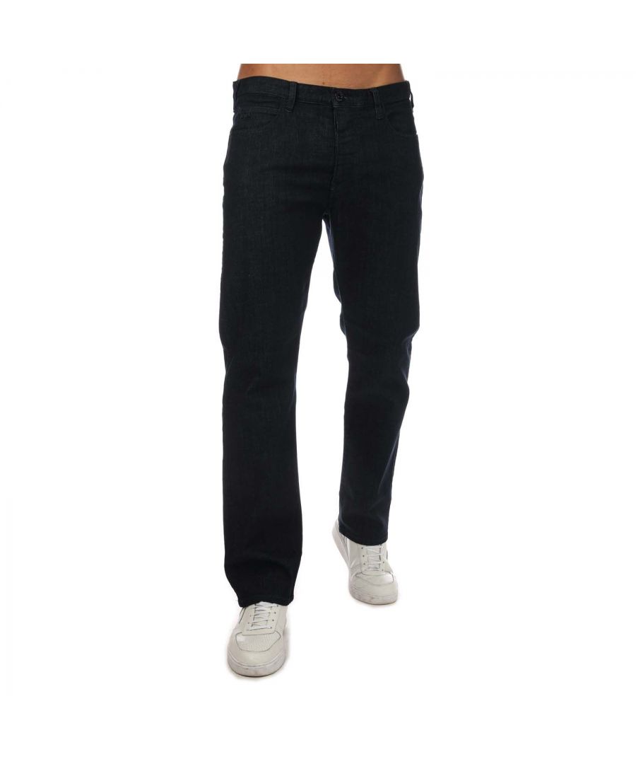 Armani J21 jeans met normale pasvorm voor heren, denim