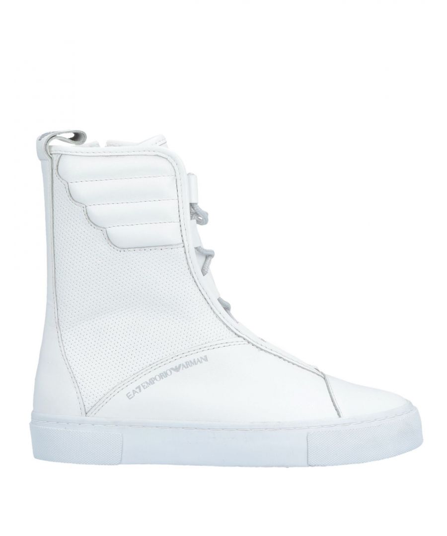 Image for Ea7 Girls' Ankle Boots Leather in White