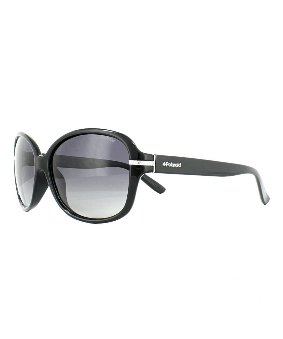 Polaroid Womens Sunglasses P8419 KIH IX Black Grey Gradient Polarized - One Size