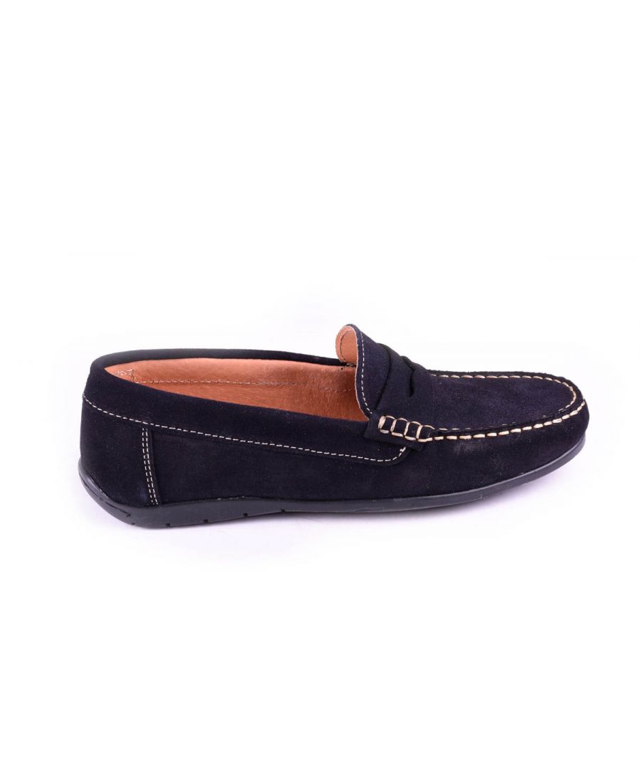Image for Confortable moccasin Purapiel in Blue