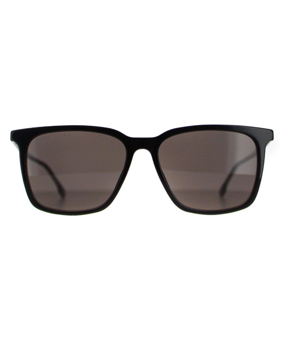 Hugo Boss Rectangle Mens Black Grey 1086/S/IT - One Size