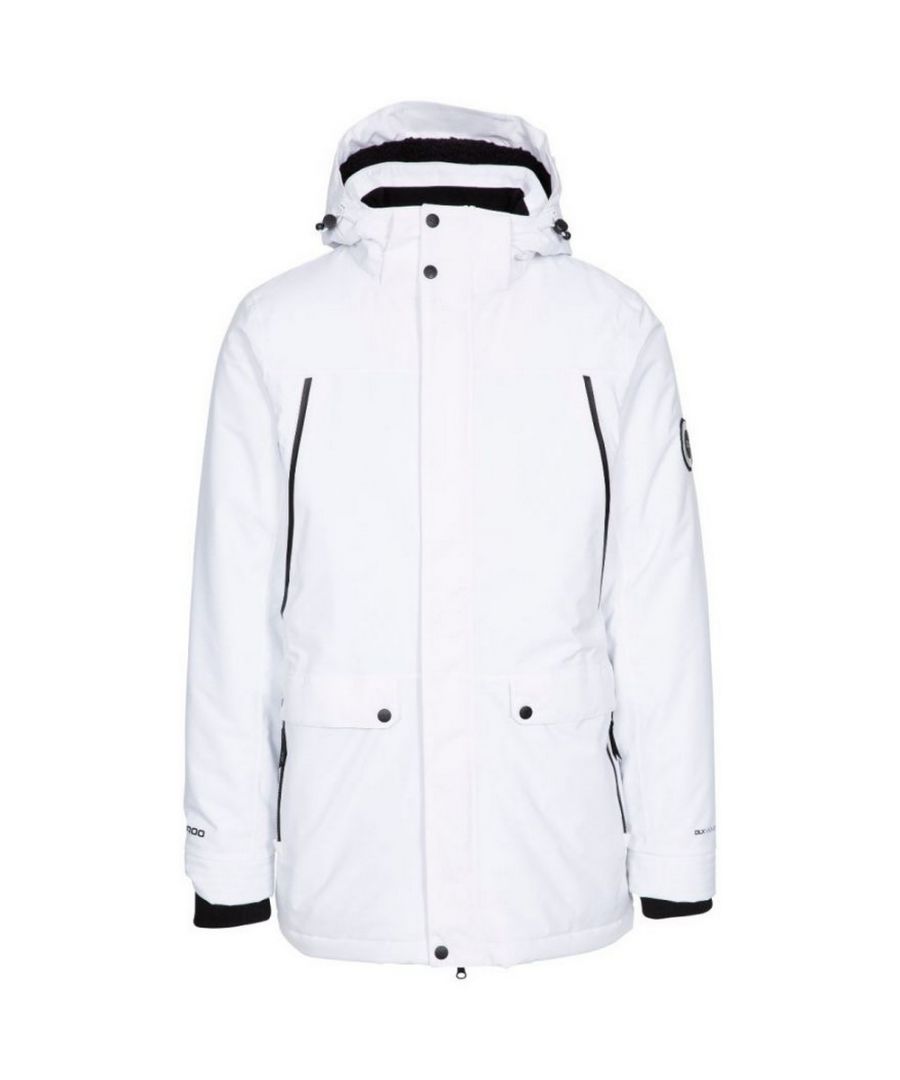 Image for Trespass Mens Harris Waterproof Jacket (White)