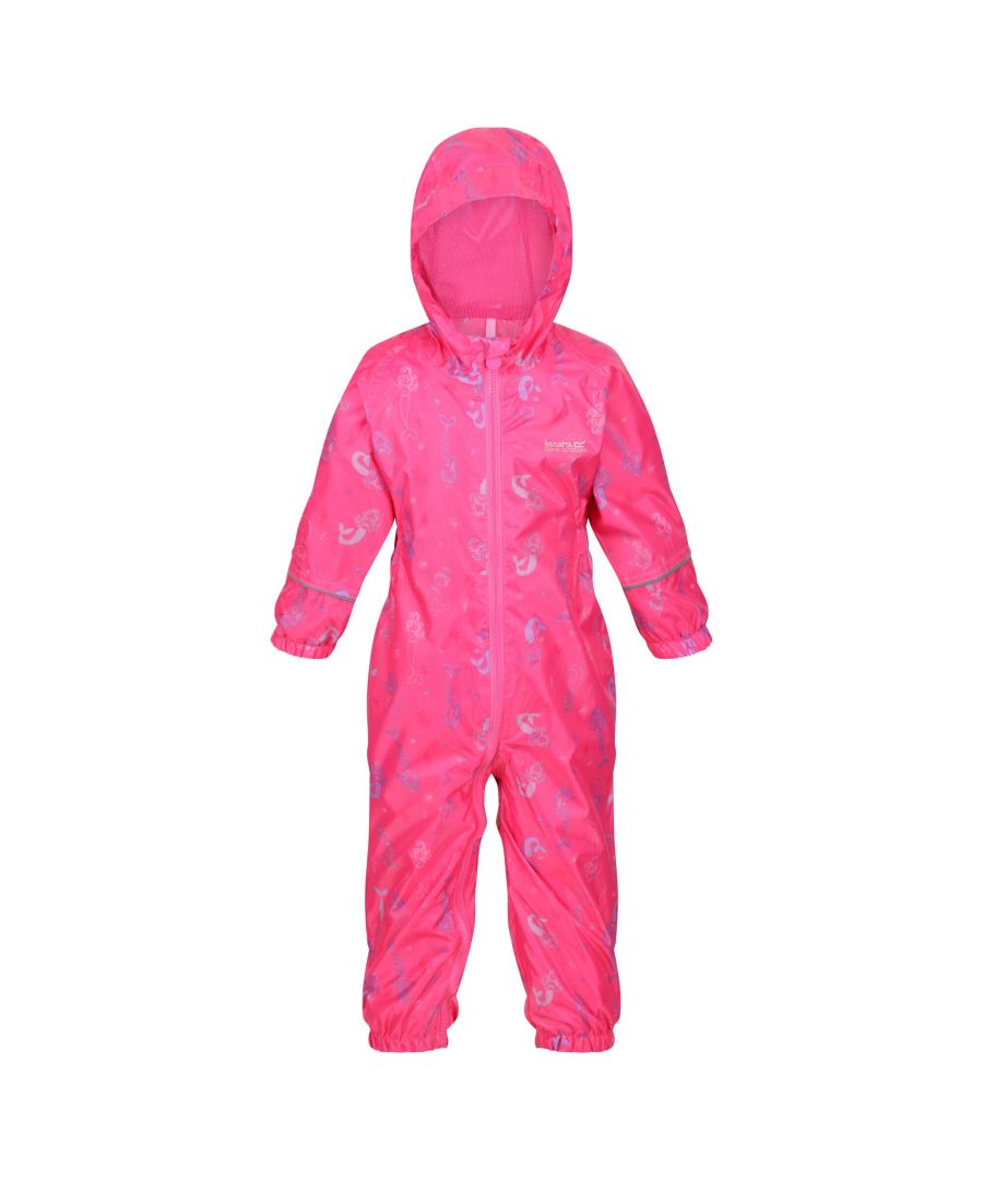 100% Polyester. Fabric: Isolite. Design: Logo, Mermaid. Lining: Taffeta. Cuff: Elasticated. Waistline: Elasticated. Neckline: Hooded. Sleeve-Type: Long-Sleeved. Fabric Technology: Breathable, DWR Finish, Lightweight, Waterproof. Hood Features: Elasticated, Grown On Hood. Reflective Trim, Taped Seams. Fastening: Zip. 5000g/m²/24hrs. 250gsm.