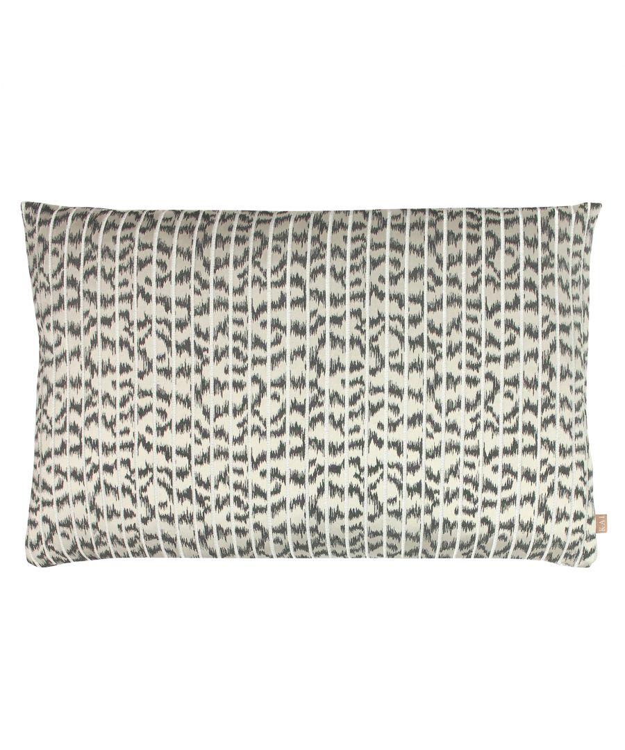 For a striking feature in your home, look no further than the Wrap Caracal cushion, featuring an eye-catching animal print finished with a metallic pin stripe.