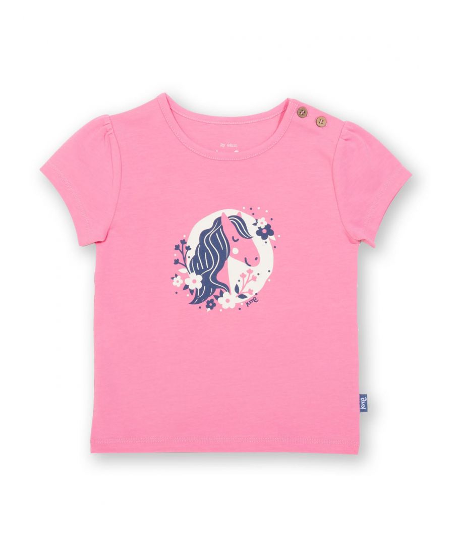 Kite Clothing Girls Pretty Pony T-Shirt - Pink Cotton - Size 6-9M