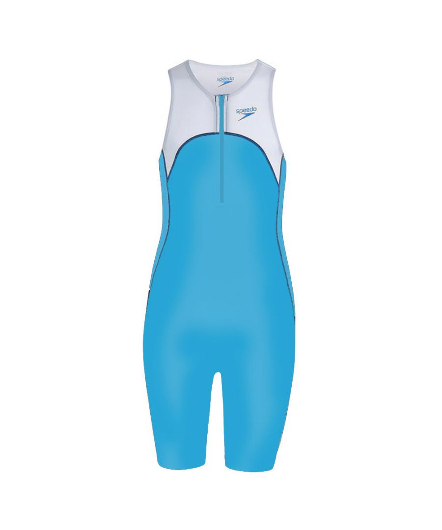 Image for Speedo Proton Kids Triathlon Sleeveless Wetsuit in Blue/White