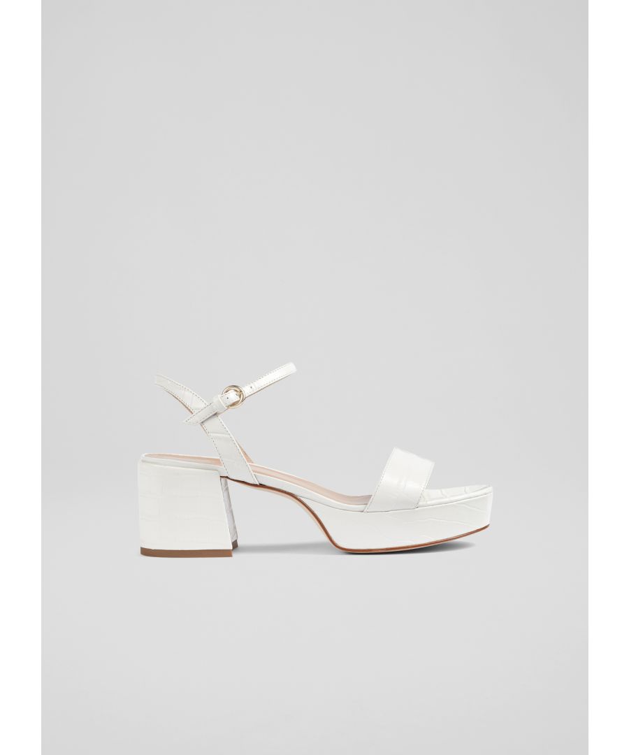Lk Bennett Womens Amia Formal Sandals, White - Size Uk 6