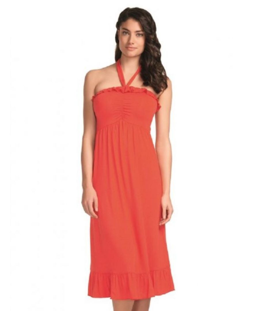 Freya Womens Paradise Jersey Beach Dress - Red - Size X-Small