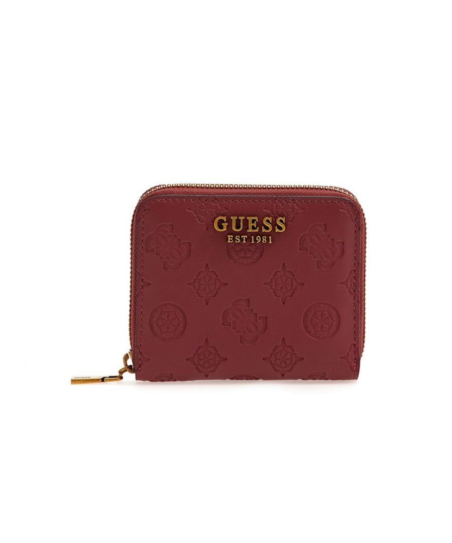 Portemonnee Guess Vibe classic Dames Burgundy Kunststof. Authentieke citybagage van het merk Guess - streetwear/sportswear design van Guess - Guess voor damesmode, perfect voor het dagelijks leven - Bordeaux kleurige Guess portemonnee past perfect bij de rest van je kleedkamer - comfortabel synthetisch materiaal - classic - Vibe classic -