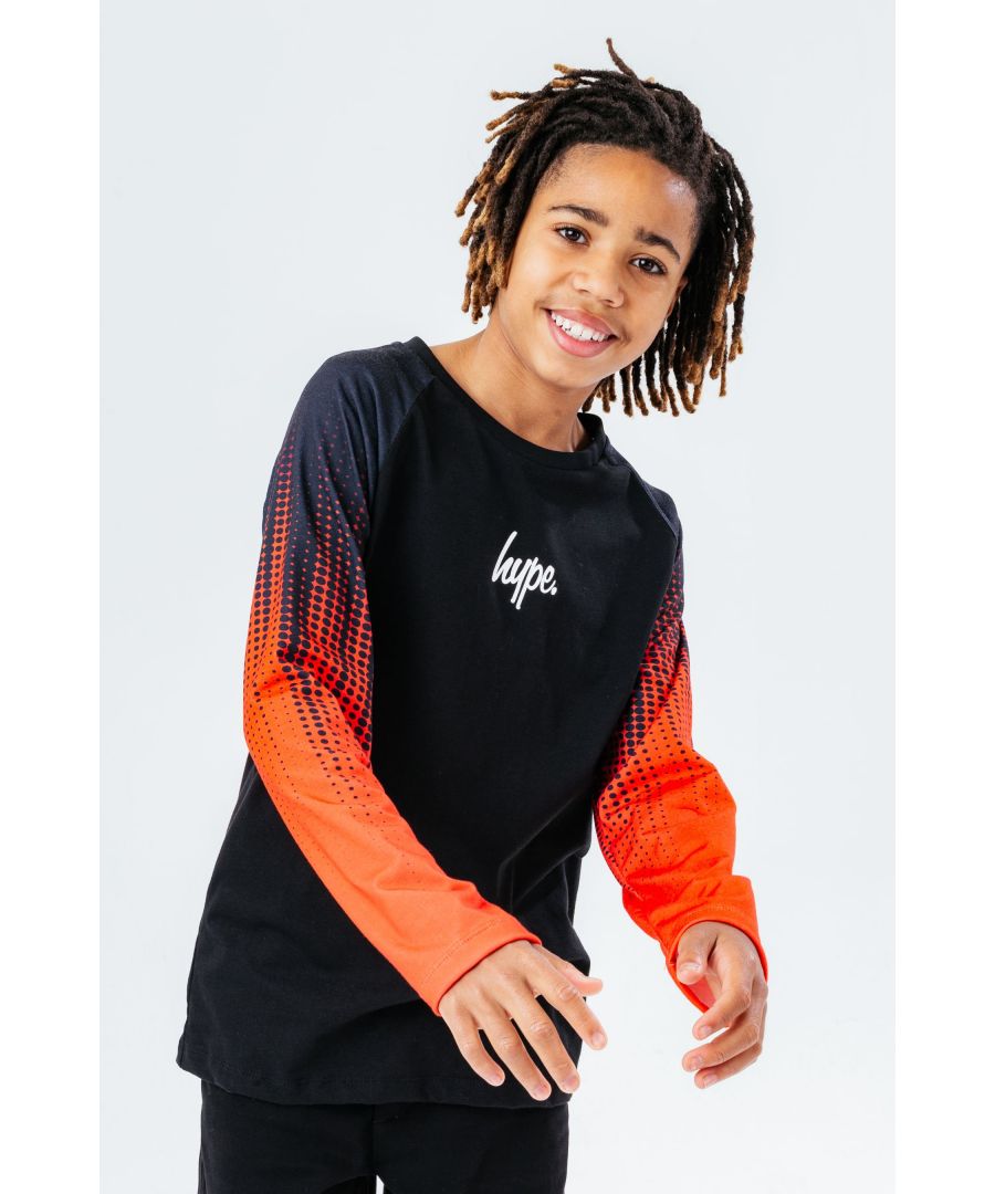 Image for Hype Red Fade Sleeve Kids L/S T-Shirt
