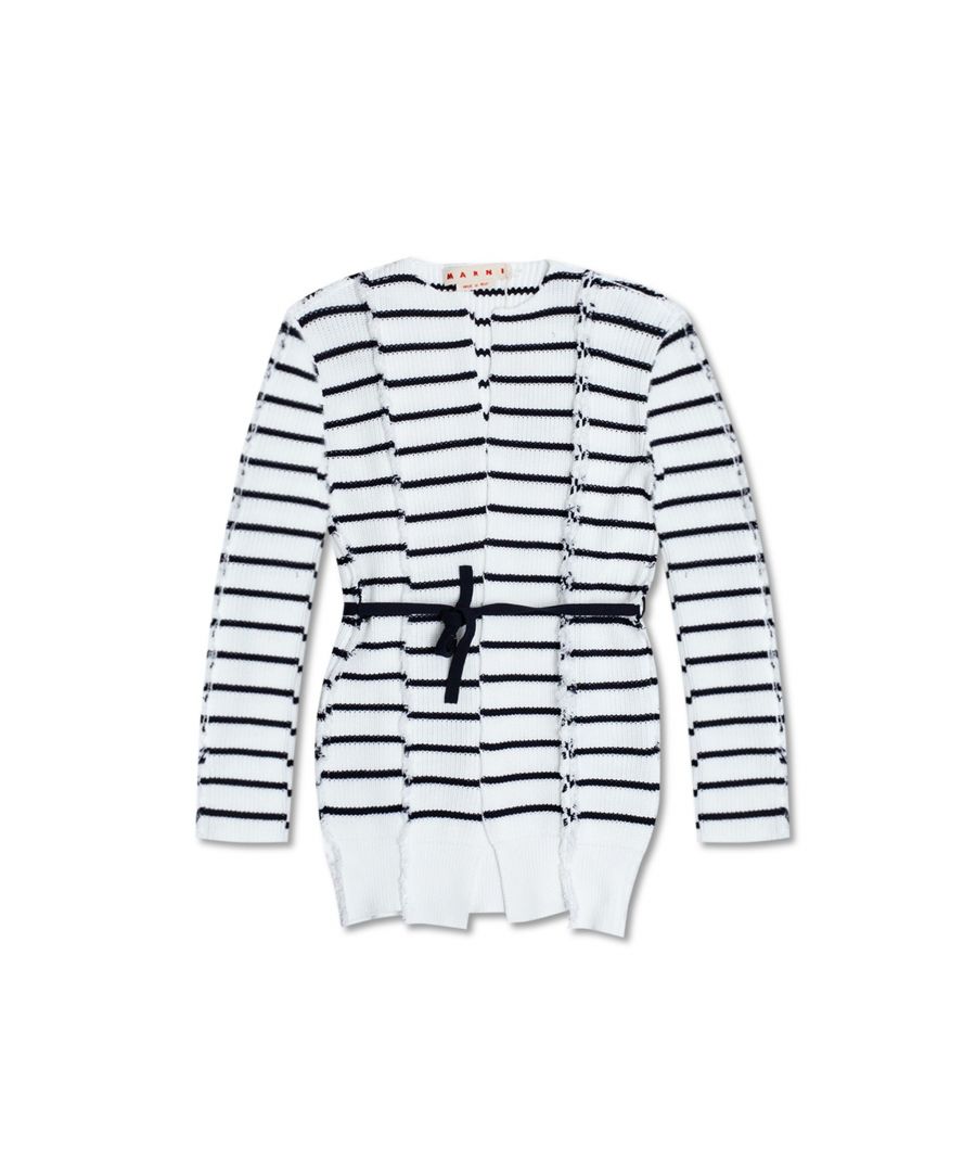- Composition: 100% cotton - Fastens with matching belt - No closure - Ribbed trims - Machine wash (delicate) - Made in Italy - MPN CDMD0271Q0 UFCE28_RGW01 - Gender: WOMEN - Code: KNT MH 2 CR 00 O41 W3 T