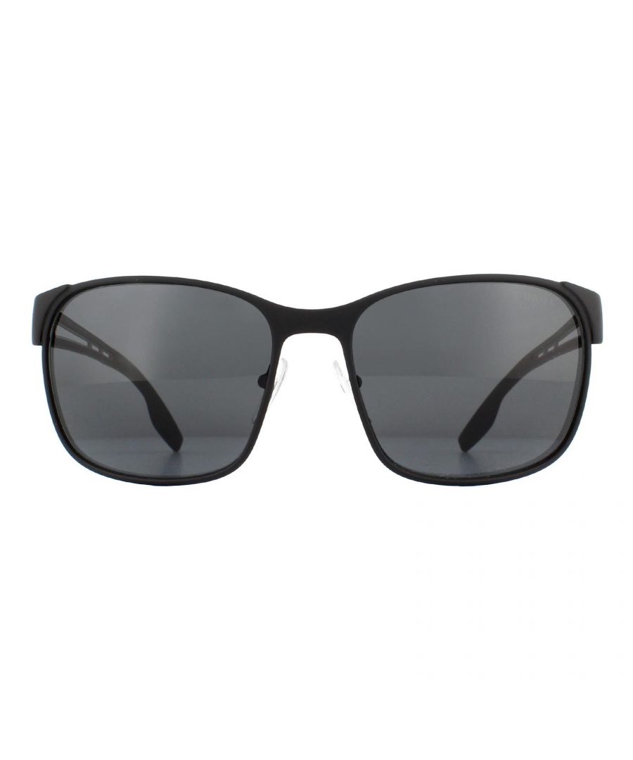Prada Sport Sunglasses 52TS DG05S0 Black Rubber Grey are a versatile, contemporary design and perfect for a more active lifestyle. The rubberised metal gives a comfortable and snug fit to stay in place and adjustable nose pads ensure a personal fit.