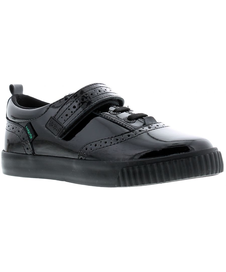 Image for Kickers Tovni Brogue Younger Girls Shoes black 12.5 - 2.5