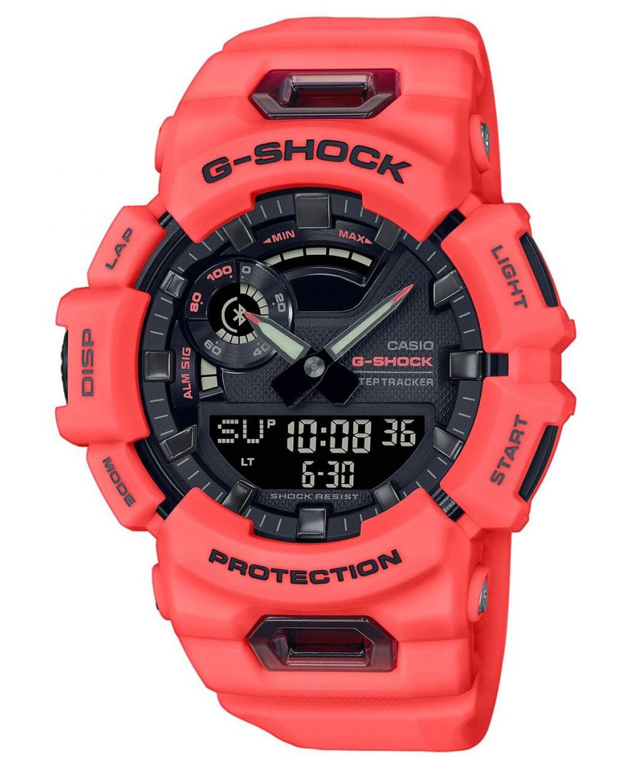 casio g-shock mens red watch gba-900-4aer - one size