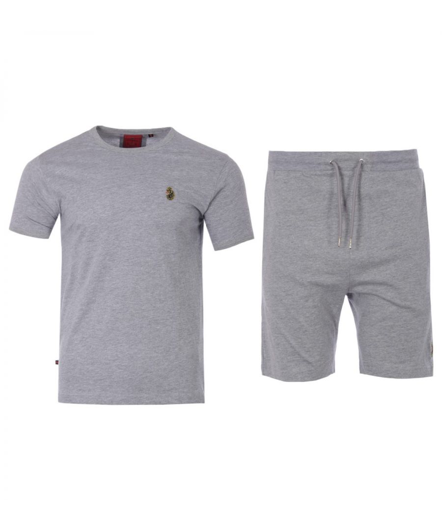 Image for Luke 1977 Trousersnake T-Shirt & Shorts Set - Marl Grey