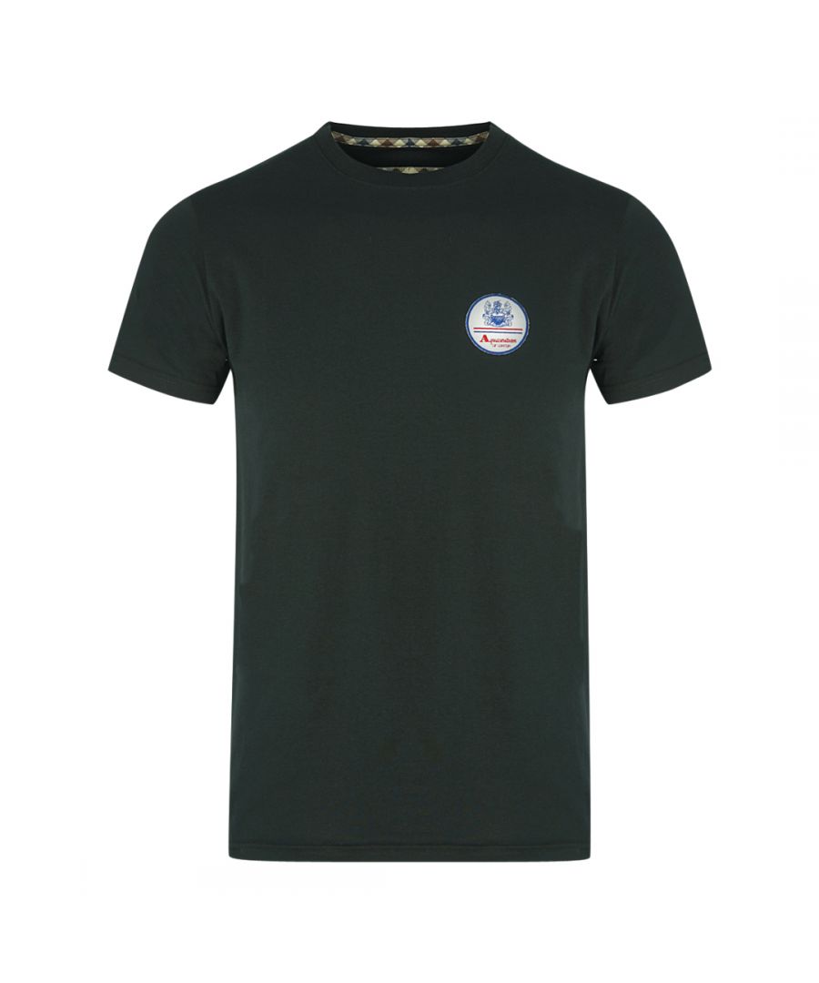 Aquascutum Patch Logo Black T-Shirt. Aquascutum Black T-Shirt. Crew Neck, Short Sleeves. Stretch Fit 95% Cotton 5% Elastane. Regular Fit, Fits True To Size. TAI002 99