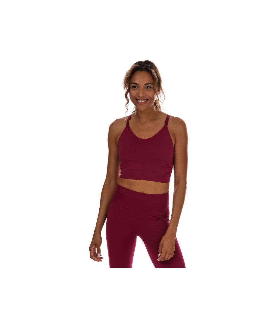 Image for Women's adidas Seamless Sports Bra in Berry
