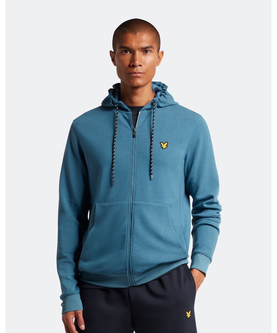 For when you need that extra layer out on the pitch, the Lyle & Scott Full-Zip Fly Fleece Hoodie offers uncompromised comfort, style, and performance. Featuring adjustable drawstring hood, kangaroo pocket, ribbed cuffs, heavy duty zip, and soft cotton-blend construction to aid with moisture wicking, this is an athlete's essential.