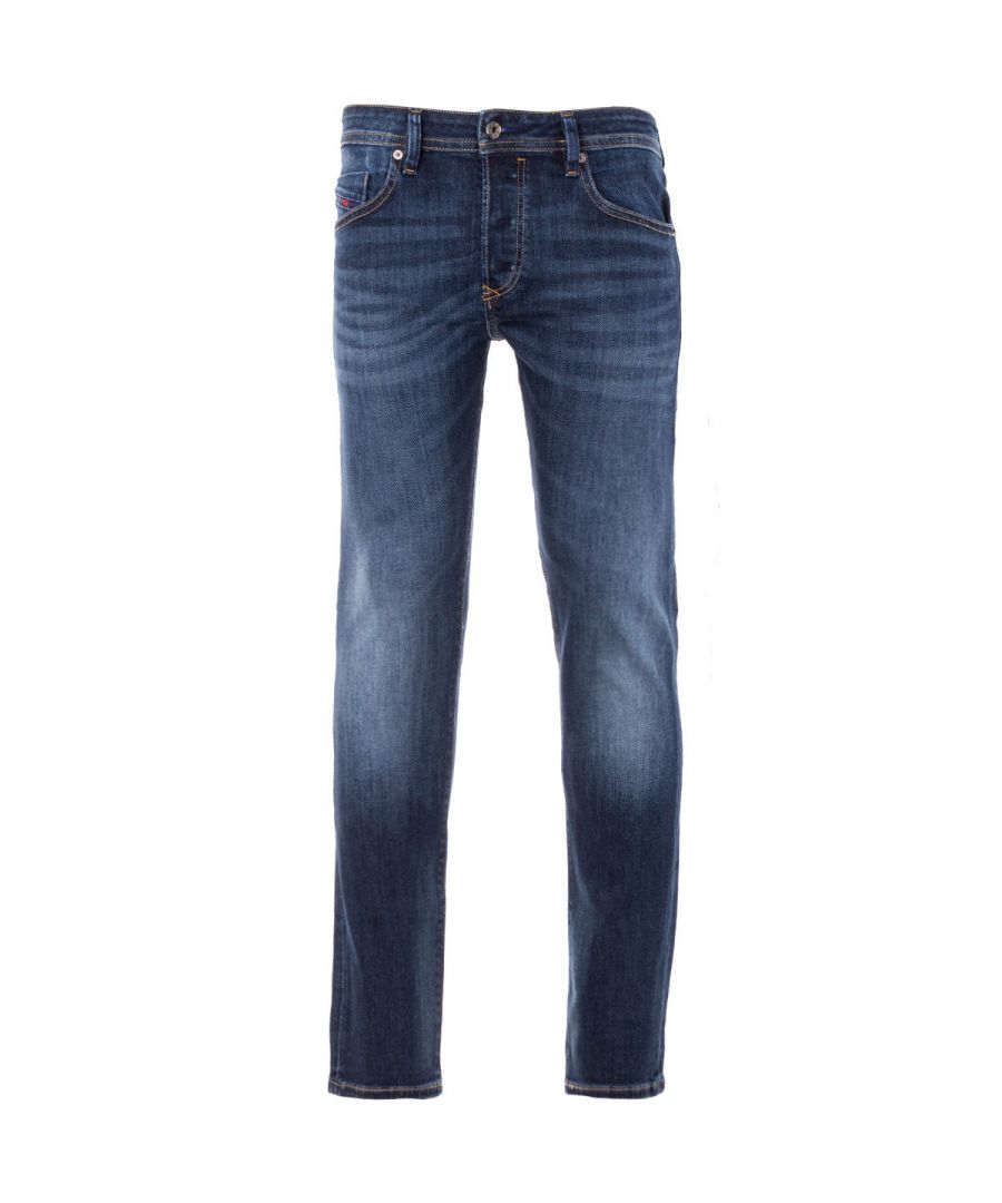 Image for Men's Diesel Buster Regular Slim-Tapered Jeans in Denim