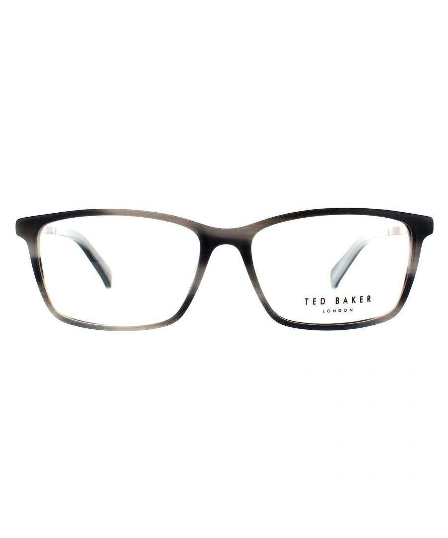 Ted Baker Rectangle Mens Navy Glasses Frames Evan TB8189 are crafted from lightweight acetate with a rectangular shape designed for men.