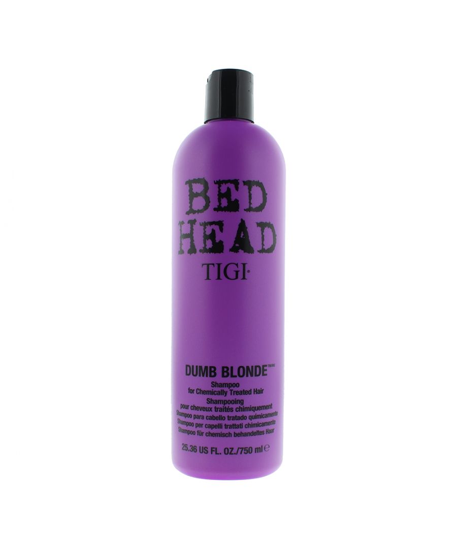 Dumb Blonde Shampoo removes build up without drying hair out. Helps reconstruct and care for chemically treated hair. Improves vibrancy and adds shine.