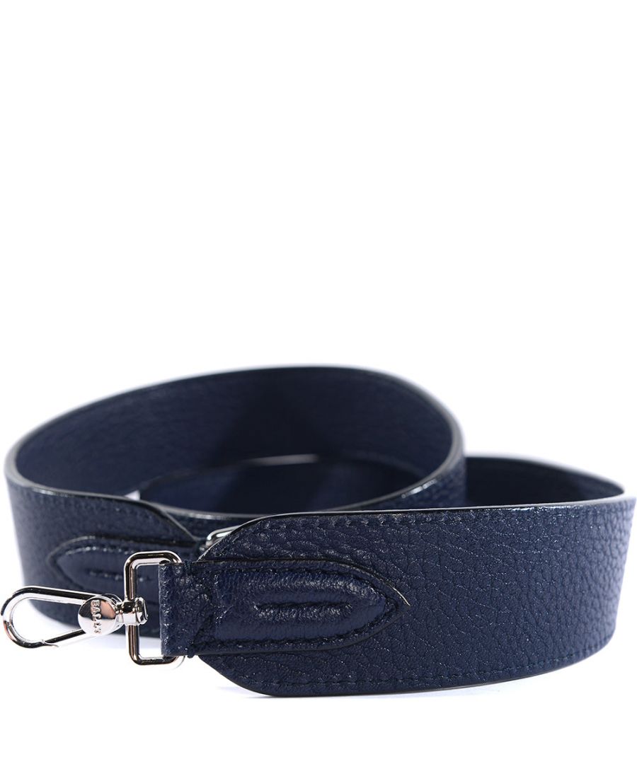 Goat Grained Leather\nPlain Design\nBally Logo\nLength 100cmWidth 3.5cm (centre) 4.3cm (end/thickest)