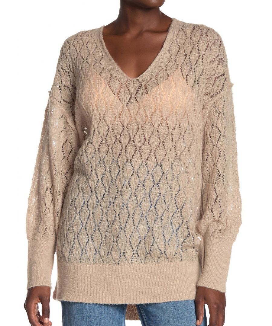 Color: Beiges Size Type: Regular Size (Women's): S Type: Sweater Style: Tunic Material: Acrylic Sleeve Style: Long Sleeve