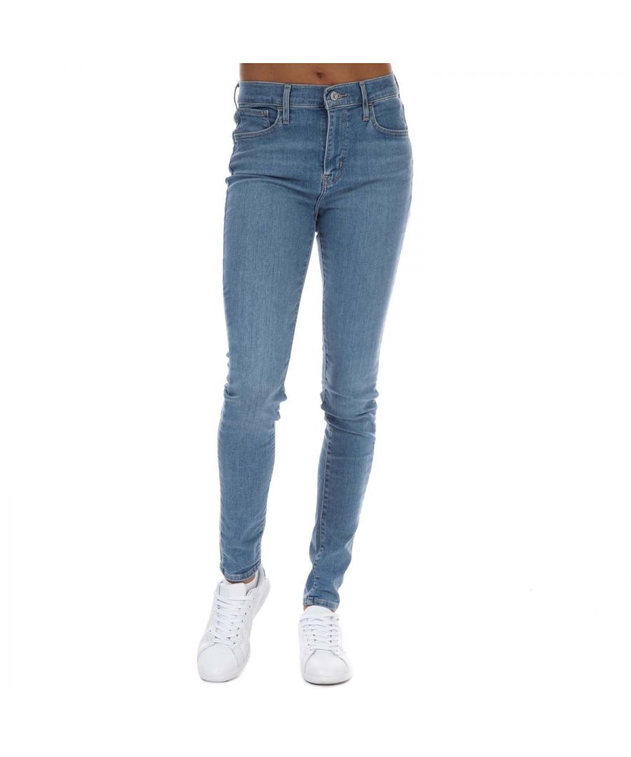 Levi's 720 superskinny jeans met hoge taille voor dames, lichtblauw