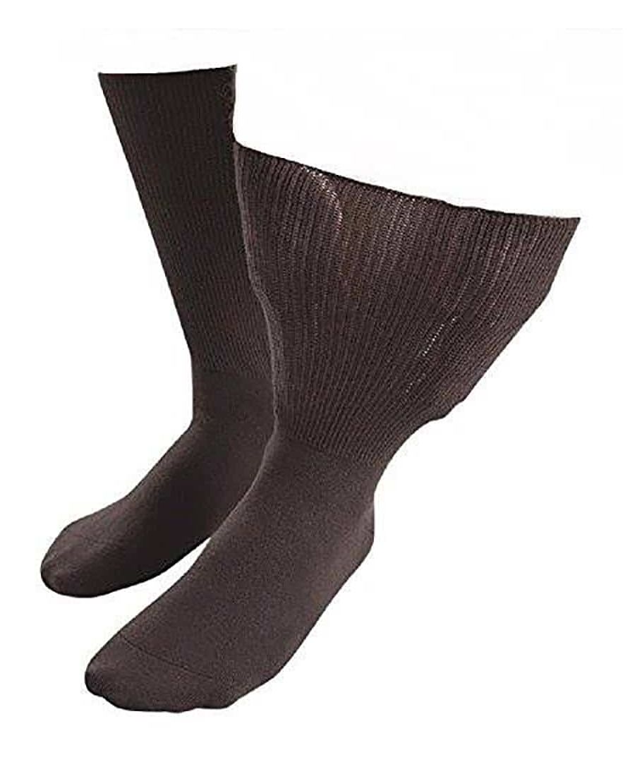 Image for Men's & Women's Extra Wide Soft Cotton Oedema Socks for Swollen Feet