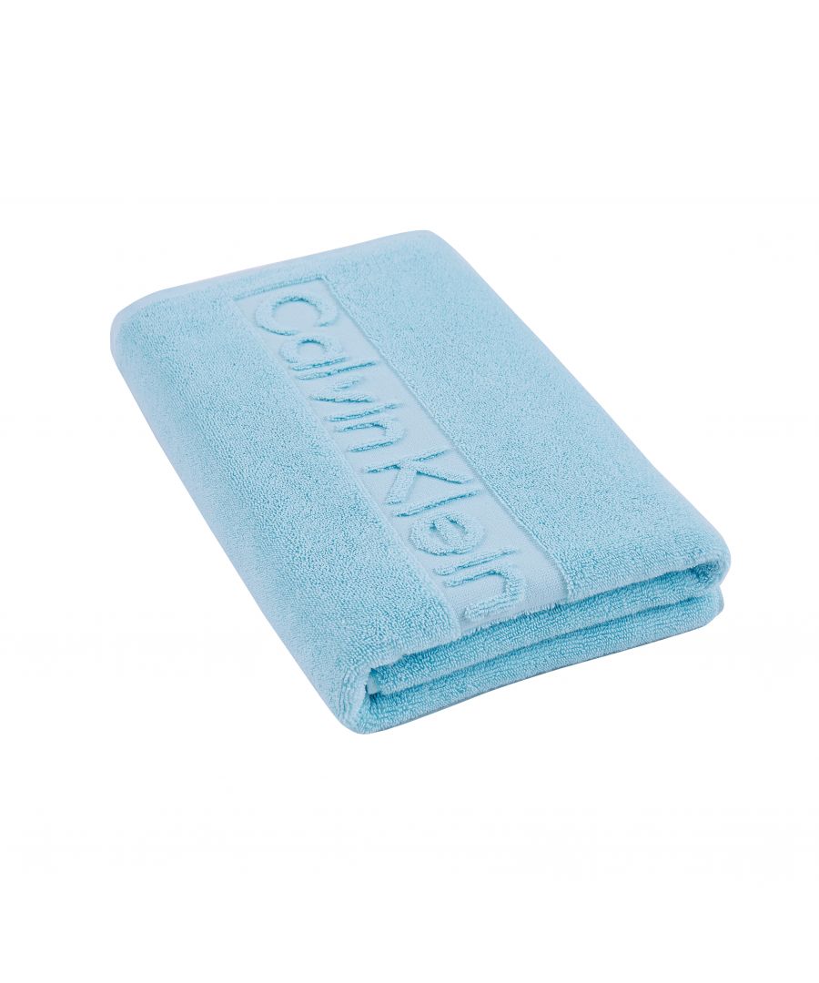 Image for Calvin Klein Sculpted Logo Bath Towel - Sky