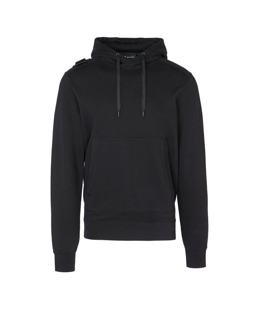 Refresh your wardrobe essentials with MA.Strum and their core hooded sweatshirt. Crafted from a diagonal weave loopback cotton, offering comfort and warmth. Inspired by sportswear featuring an adjustable drawstring hood, kangaroo pocket, ribbed trims and signature cross-back detailing. Finished with the iconic MA.Strum detachable brand ID at the right shoulder.Regular Fit, Pure Cotton Composition, Adjustable Drawstring Hood, Kangaroo Pocket, Ribbed Trims, Tonal Stitching , Detachable Brand ID, MA.Strum Branding. Fit & Style:Regular Fit, Fits True to Size. Composition & Care: 100% Cotton , Machine Wash.