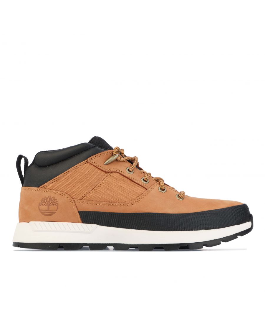 Mens Timberland Sprint Trekker Super Oxford Trainers in wheat.- Premium nubuck leather upper.- Lace up fastening.- Lightweight and breathable OrthoLite® footbed. - Durable ReBOTL™ fabric lining made with at least 50% recycled plastic.- Midsole of compression-molded EVA-blend foam.- Durable rubber lug outsole.- Ref: A2FR22311