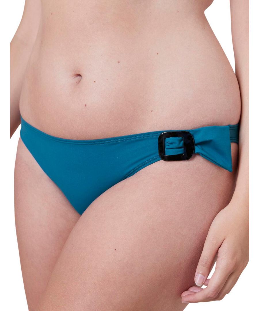 Simone Perele Womens 1DDB70 Loulou Bikini Brief - Blue Elastane - Size 12 UK