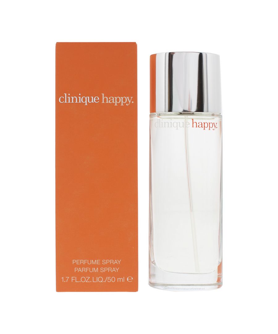 Clinique design house launched Happy in 1997 as joyful sunny happy fragrance for women. Happy notes consist of orange Indian mandarin plum bergamot blood grapefruit apple orchid freesia lilyofthevalley rose mimosa lily magnolia amber and musk to create this floral fruity aroma.
