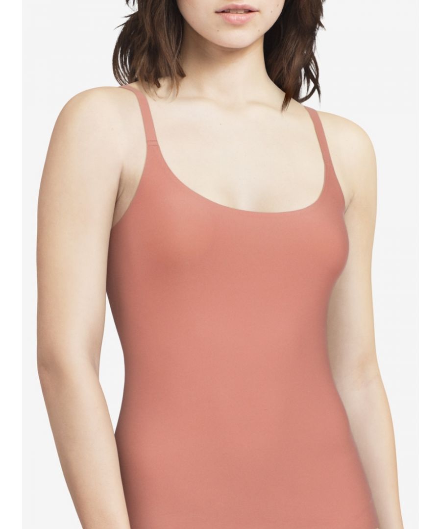  Womens SoftStretch Camisole - Orange Polyamide - Size X-Small/Small