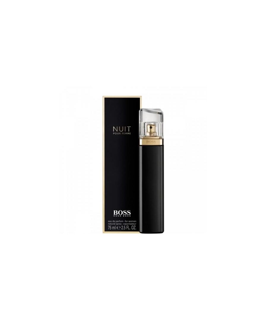 Hugo Boss design house launched Boss Nuit Pour Femme in 2012 as a floral fragrance for women. Boss Nuit Pour Femme notes consist of aldehydes peach white flowers violet, jasmine sandalwood and moss.